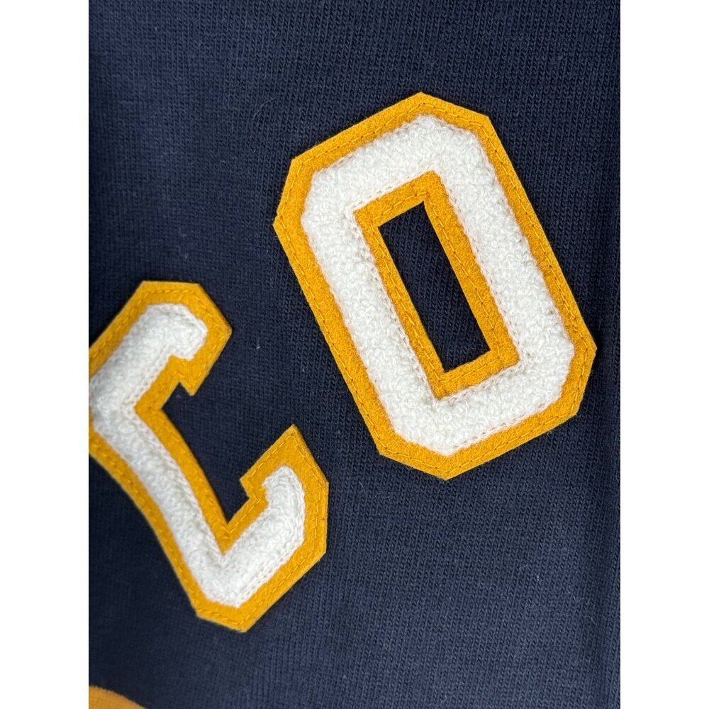 NEW Coach Signature Relaxed Varsity Rugby Polo Shirt in Navy Cotton Size L - Picture 6 of 8